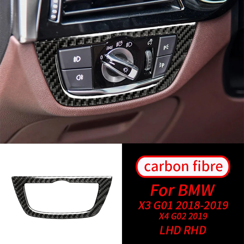 Real Carbon Fiber Color Head-Light Control Button Trim Car Interior Accessories For BMW X3 G01 18-19 X4 2019
Real Carbon Fiber Color Head-Light Control Button Trim Car Interior Accessories For BMW X3 G01 18-19 X4 2019