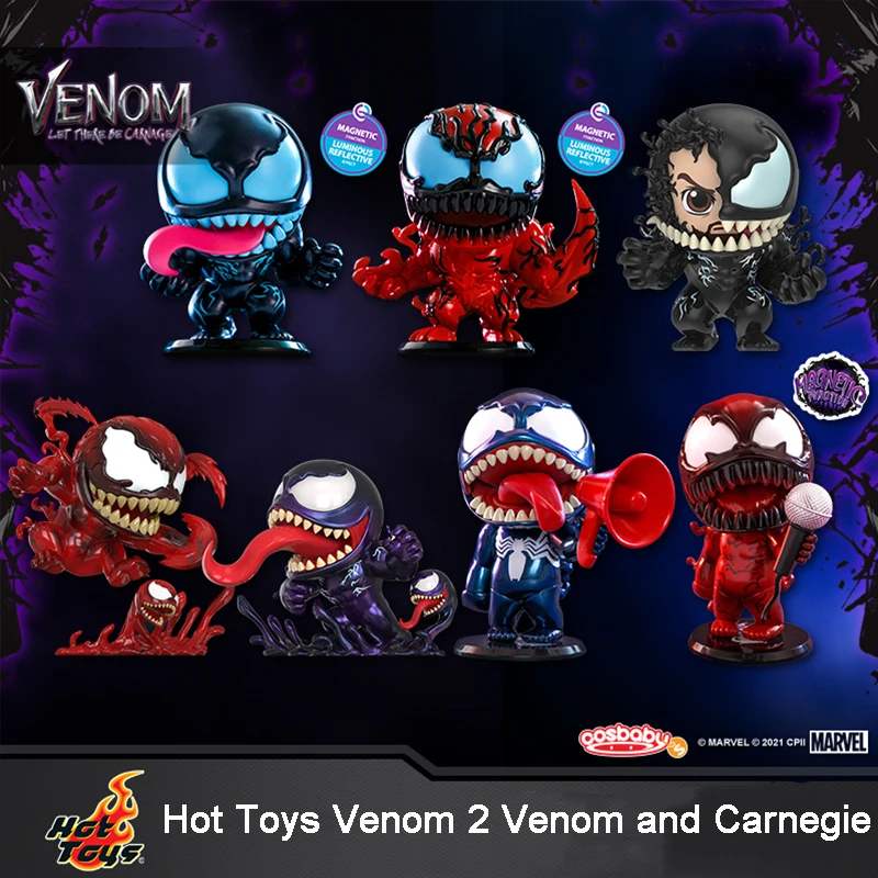 

[IN STOCK] Original Hot Toys COSBABY VENOM LET THERE BE CARNAGE Movie Character Model Collection Artwork Q Version