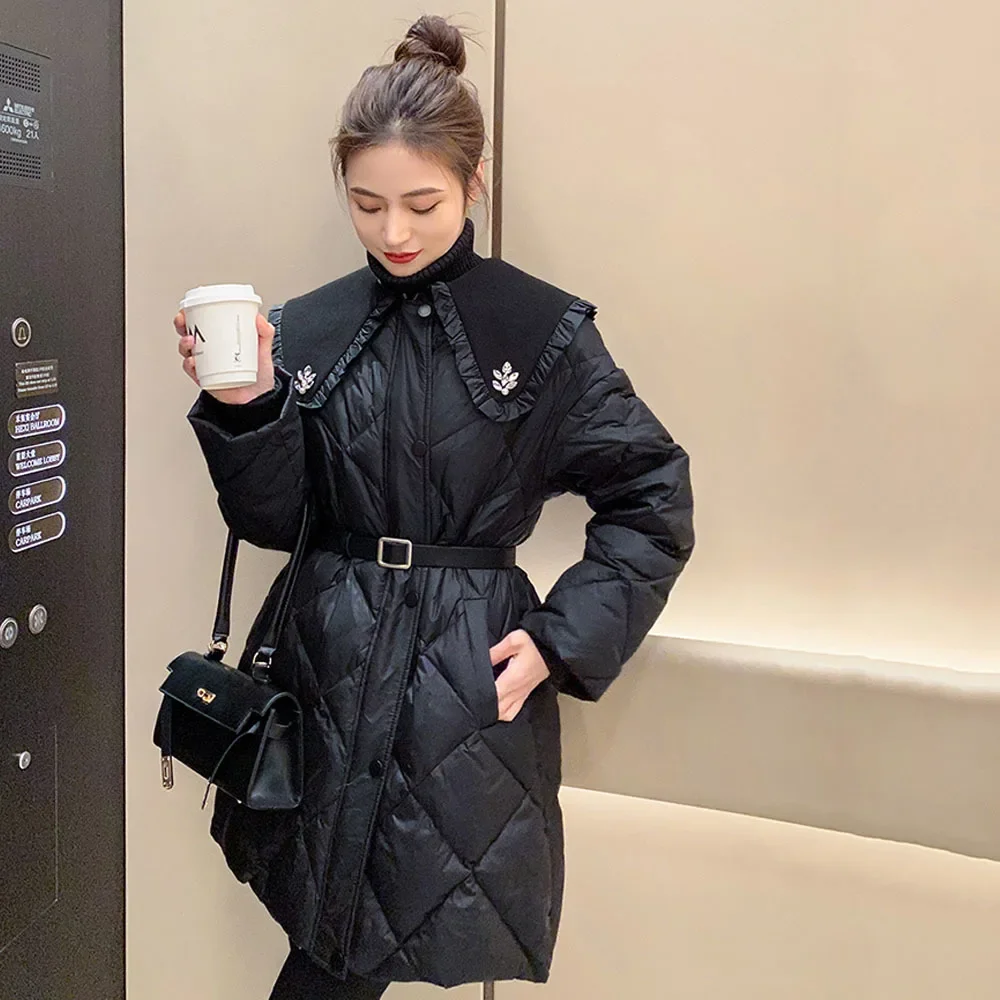 Модная женская куртка из 2024 хлопка, зимнее пуховое пальто из хлопка, зимнее клетчатое пальто с длинным рукавом и узором ромбиками, милое женское повседневное теплое пальто, парки
Модная женская куртка из 2024 хлопка, зимнее пуховое пальто из хлопка, зимнее клетчатое пальто с длинным рукавом и узором ромбиками, милое женское повседневное теплое пальто, парки