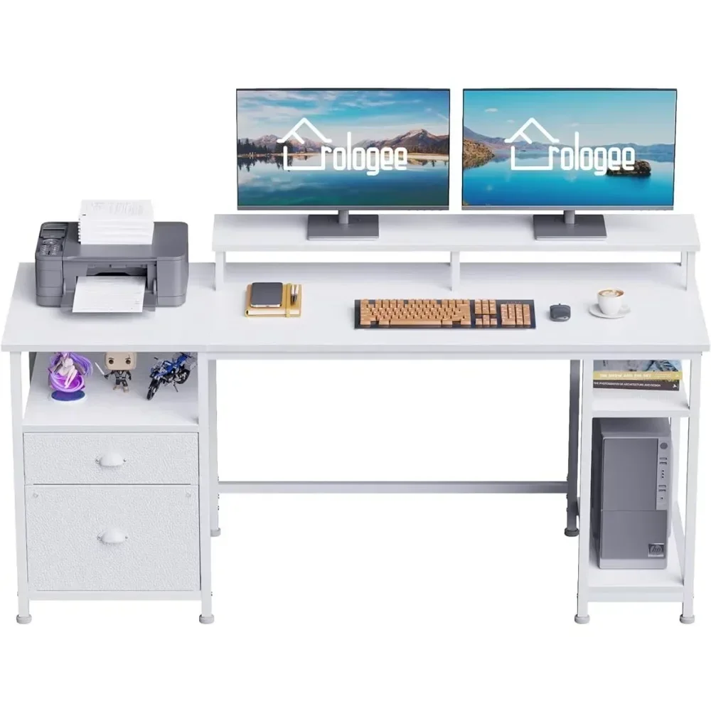 61" Computer Desk With Fabric File Cabinet & Drawer Writting Desk Workstation for Home/Office/BedroomFreight Free Gaming Table
61" Computer Desk With Fabric File Cabinet & Drawer Writting Desk Workstation for Home/Office/BedroomFreight Free Gaming Table