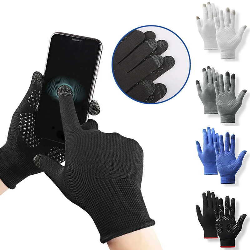 1 Pairs Women Men Touch Screen Gloves Thin Knitting Driver Gloves Breathable Cycling Mittens Unisex Solid Gloves Non-Slip Sports
1 Pairs Women Men Touch Screen Gloves Thin Knitting Driver Gloves Breathable Cycling Mittens Unisex Solid Gloves Non-Slip Sports