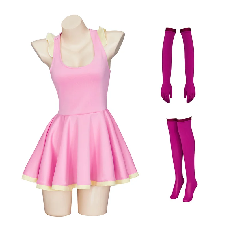 Me!Me!Me! Cosplay Costume Sexy Pink Dress With Gloves Stockings Full Set For Girls Women Halloween Party Outfits
Me!Me!Me! Cosplay Costume Sexy Pink Dress With Gloves Stockings Full Set For Girls Women Halloween Party Outfits