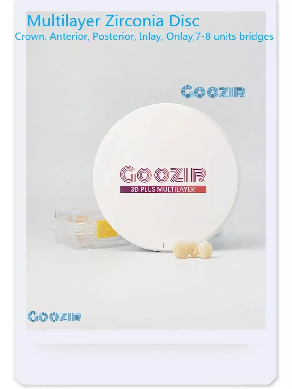 Многослойные циркониевые блоки goozir3d Plus, открытая система для системы Cad Cam
Многослойные циркониевые блоки goozir3d Plus, открытая система для системы Cad Cam