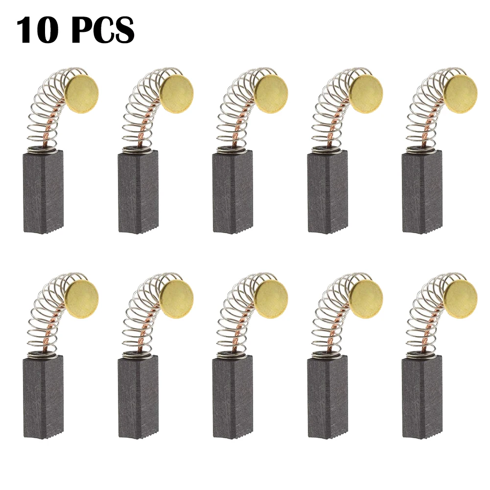 Motor Parts Carbon Brushes 10pcs 13x8x5mm Accessories Carbon/Metal Dark Gray For Angle Grinder Power Tool Fittings
Motor Parts Carbon Brushes 10pcs 13x8x5mm Accessories Carbon/Metal Dark Gray For Angle Grinder Power Tool Fittings
