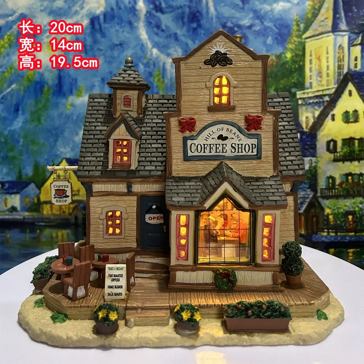 Lemax Creative Ceramic Painted House With Lamp Miniature Version of European Building Home Furnishing Living Room Ornament Gift
Lemax Creative Ceramic Painted House With Lamp Miniature Version of European Building Home Furnishing Living Room Ornament Gift