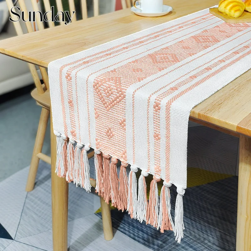 Cotton Linen Tassel Table Runner for Table Diamond Jacquard Woven Tablecloth Wedding Decora Luxury Long Strip Coffee Table Cloth
Cotton Linen Tassel Table Runner for Table Diamond Jacquard Woven Tablecloth Wedding Decora Luxury Long Strip Coffee Table Cloth