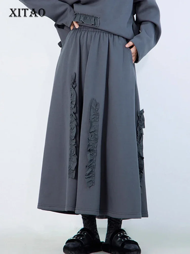 XITAO Elastic Waist A-line Skirt Fashion Patchwork Edible Tree Fungus Loose Casual All-match Autumn Women New Skirt HQQ1822
XITAO Elastic Waist A-line Skirt Fashion Patchwork Edible Tree Fungus Loose Casual All-match Autumn Women New Skirt HQQ1822
