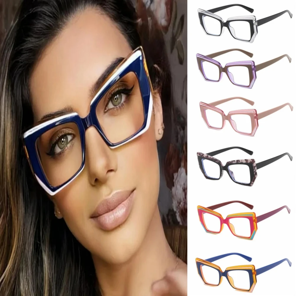 Vintage Women Luxury Designer Colorful Eyeglasses for Ladies Polygon Cat Eye Anti Blue Light Blocking Glasses Optical Frame TR90
Vintage Women Luxury Designer Colorful Eyeglasses for Ladies Polygon Cat Eye Anti Blue Light Blocking Glasses Optical Frame TR90