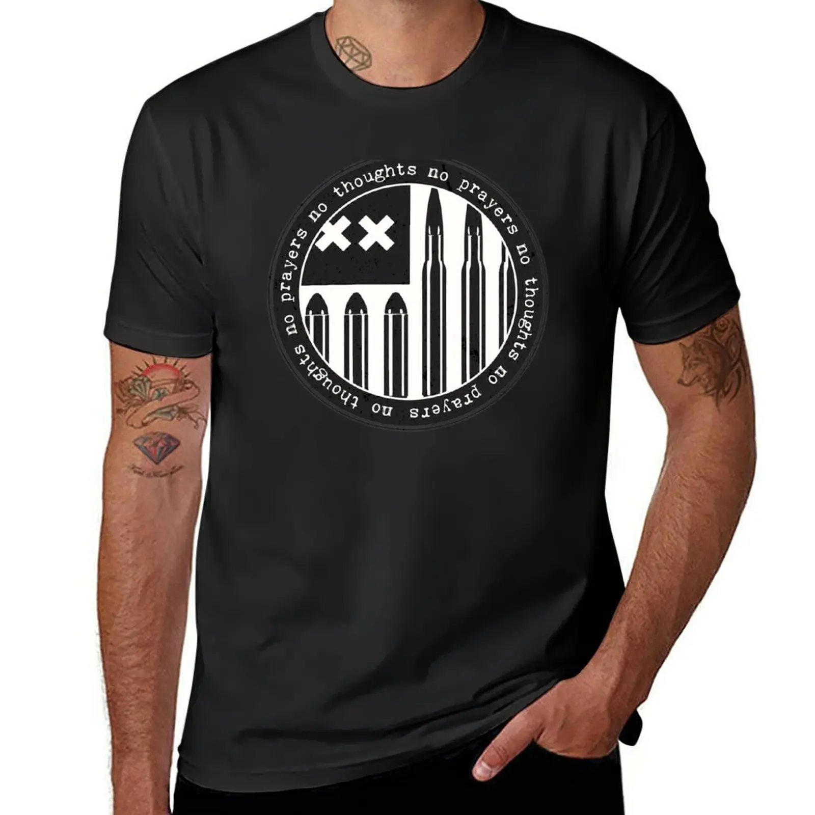 New no thoughts no prayers T-Shirt summer clothes blank t shirts Short sleeve graphic t shirts mens workout shirts
New no thoughts no prayers T-Shirt summer clothes blank t shirts Short sleeve graphic t shirts mens workout shirts