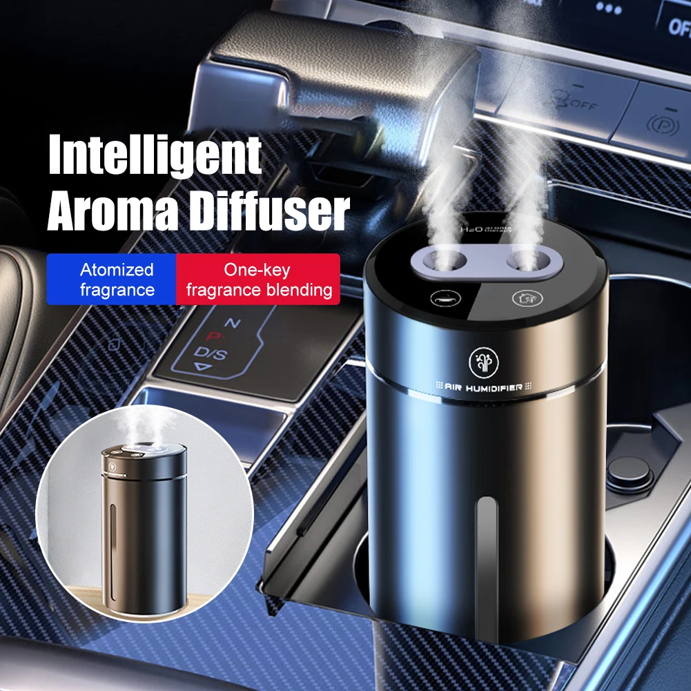 USB Car Air Humidifier Aluminium Alloy Essential Oils Diffuser 450ml Air Freshener For Auto Home Office With 2Pcs Cotton Swab
USB Car Air Humidifier Aluminium Alloy Essential Oils Diffuser 450ml Air Freshener For Auto Home Office With 2Pcs Cotton Swab