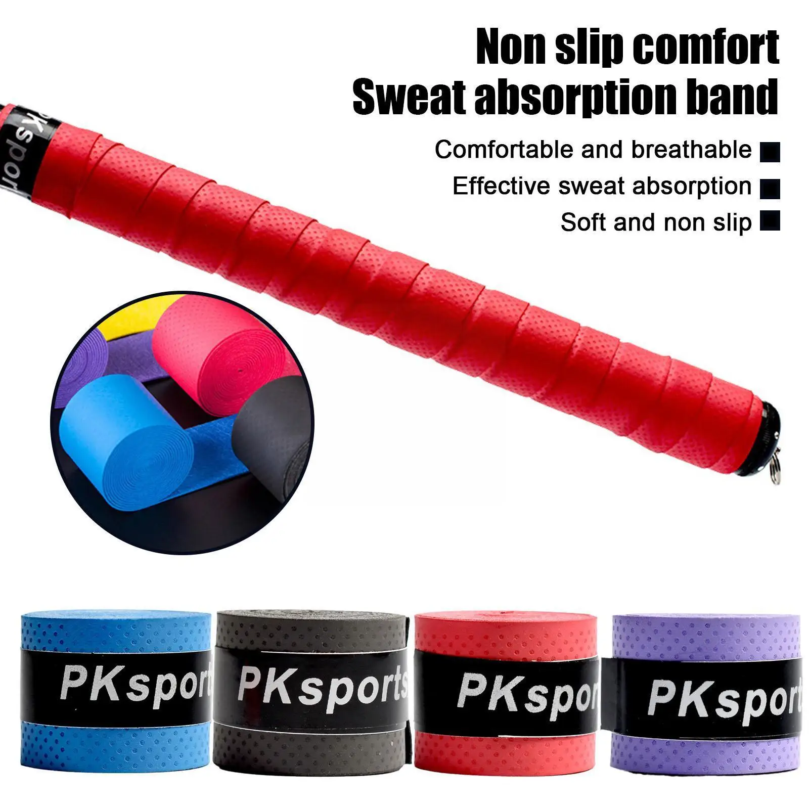 Anti-slip Sport Fishing Rods Over Grip Sweat Band Tape Griffband Overgrips Grips Tennis Badminton Band Racket Sweat 1Pcs 
Anti-slip Sport Fishing Rods Over Grip Sweat Band Tape Griffband Overgrips Grips Tennis Badminton Band Racket Sweat 1Pcs