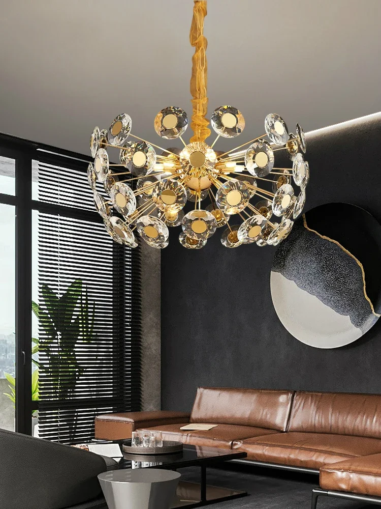

Luxury Crystal LED Chandelier Lighting For Dining Living Room Bedroom Hanging Lamp Creative Postmodern Home Art Chandeliers