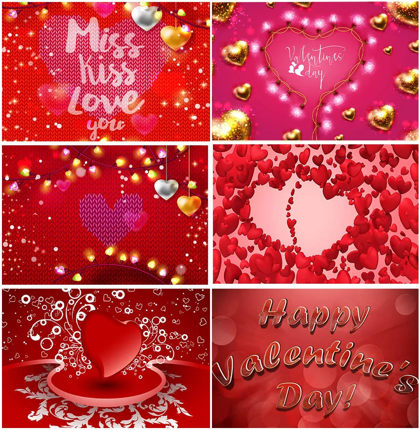 

Тематические фоны с надписью Love You на День святого Валентина Красное сердце портрет для взрослых декор для свадьбы годовщины церемонии фоны для фотосессии