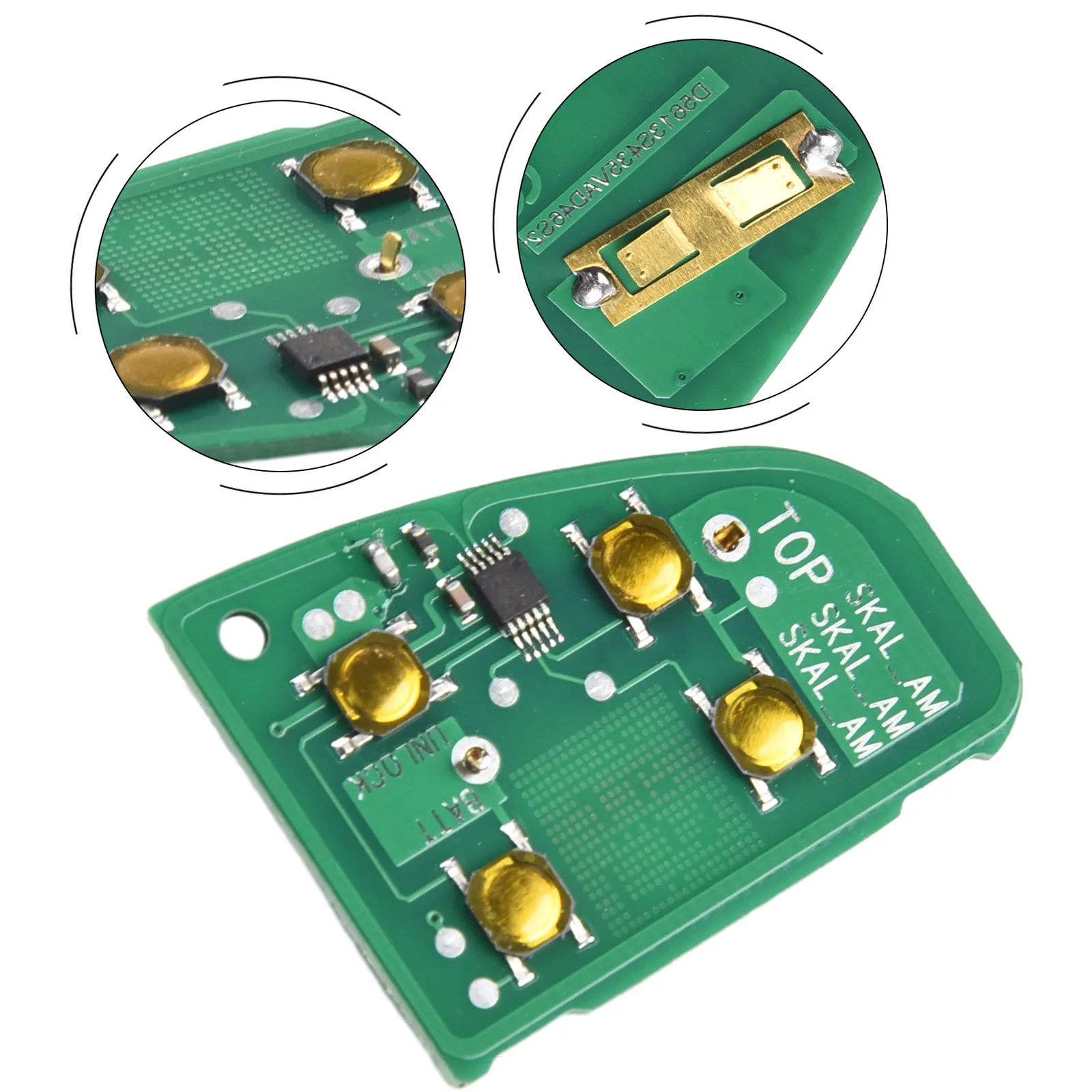 Brand New Durable Hiogh Quality Circuit Board Remote Key 1pcs 4 Button 433MHz (not Key Case ) Electronic Component
Brand New Durable Hiogh Quality Circuit Board Remote Key 1pcs 4 Button 433MHz (not Key Case ) Electronic Component