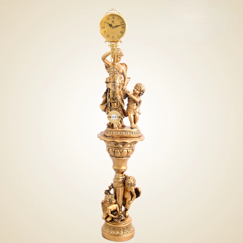 Grandfather Clock Retro American Clock Fashion Creative Modern Resin Bell Goddess Floor Clock
Grandfather Clock Retro American Clock Fashion Creative Modern Resin Bell Goddess Floor Clock