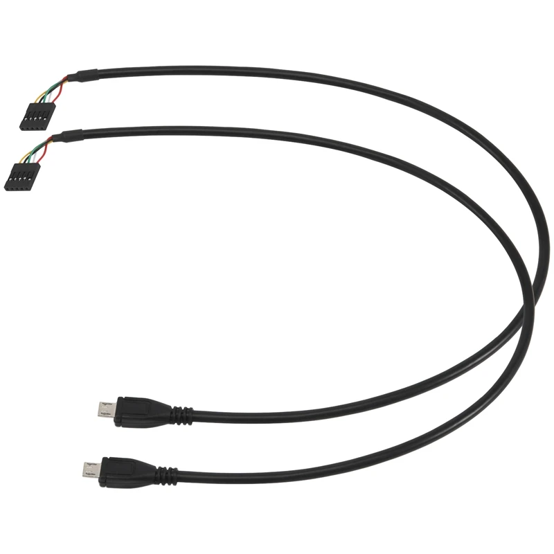 

(2 шт. в упаковке) 50 см 5-контактный разъем для материнской платы к Micro-USB разъему, кабель-удлинитель Dupont (5 контактов/Micro-USB)