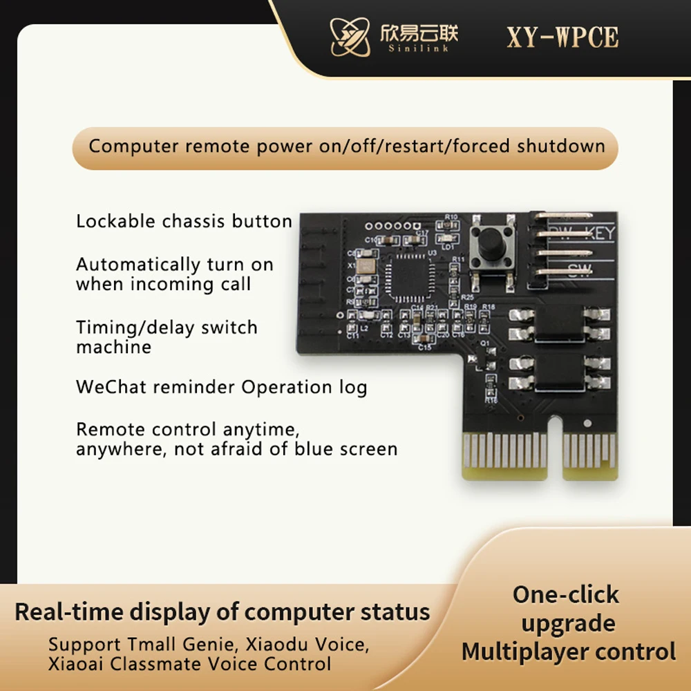 XY-WPCE Computer Remote Switch Machine Module Mobile Phone Remote Control Module Automatic Reminder Operation Switch Practical
XY-WPCE Computer Remote Switch Machine Module Mobile Phone Remote Control Module Automatic Reminder Operation Switch Practical
