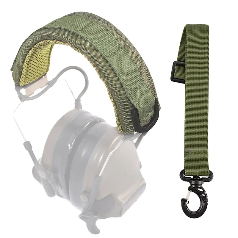 

Outdoor Modular Headset Protection Molle Headband Military Tactical Earmuffs Microphone Hunting Shooting Headphone Cover