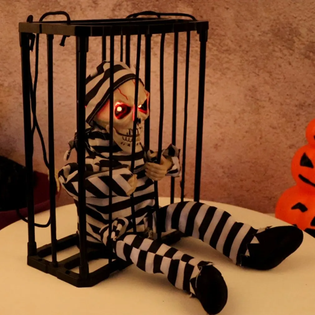 Newest Halloween Props Scary Talking Prisoner Indoor Animatronic Prank Outdoor Home Motion Light Sensor Halloween Decorations
Newest Halloween Props Scary Talking Prisoner Indoor Animatronic Prank Outdoor Home Motion Light Sensor Halloween Decorations