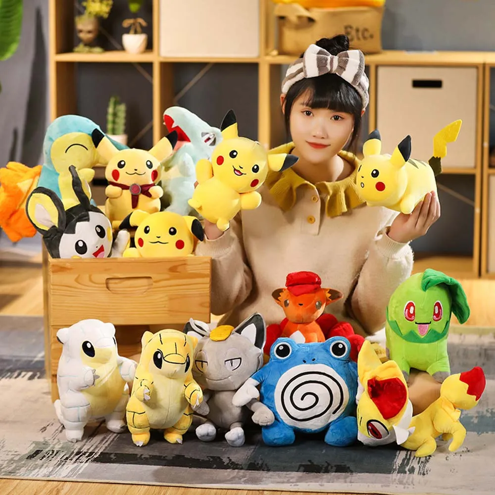 30cm Anime Pokemon Plush Toy Kawaii Pikachu Meowth Slowpoke Eevee Cyndaquil peluche Doll Stuffed Decoration Toys Gift For Kids
30cm Anime Pokemon Plush Toy Kawaii Pikachu Meowth Slowpoke Eevee Cyndaquil peluche Doll Stuffed Decoration Toys Gift For Kids