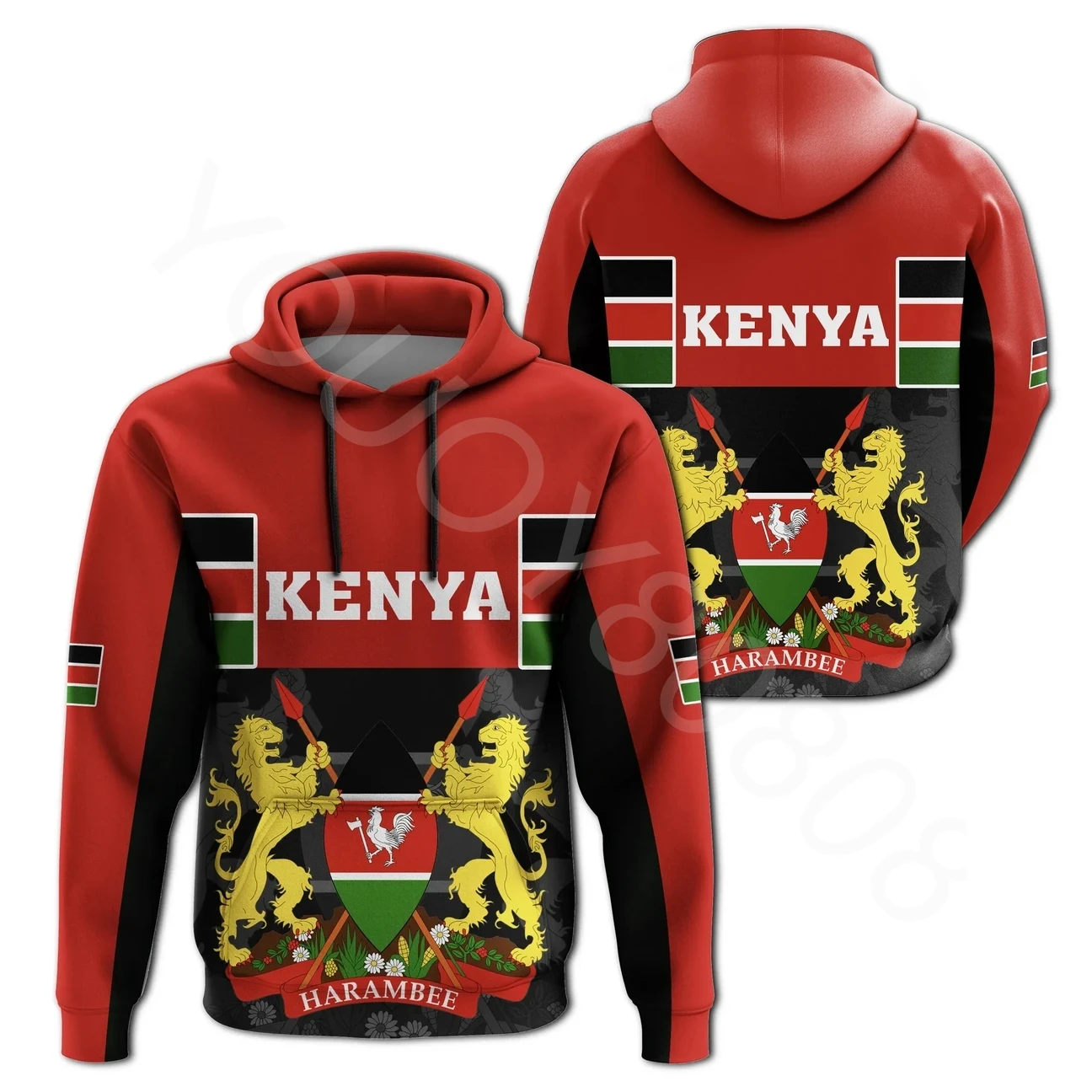 African Clothing Kenyan Flag Hoodie Zipper Zipper Hoodie Men's Apparel Sweatshirt 3D Printing Casual Sports Jacket
African Clothing Kenyan Flag Hoodie Zipper Zipper Hoodie Men's Apparel Sweatshirt 3D Printing Casual Sports Jacket