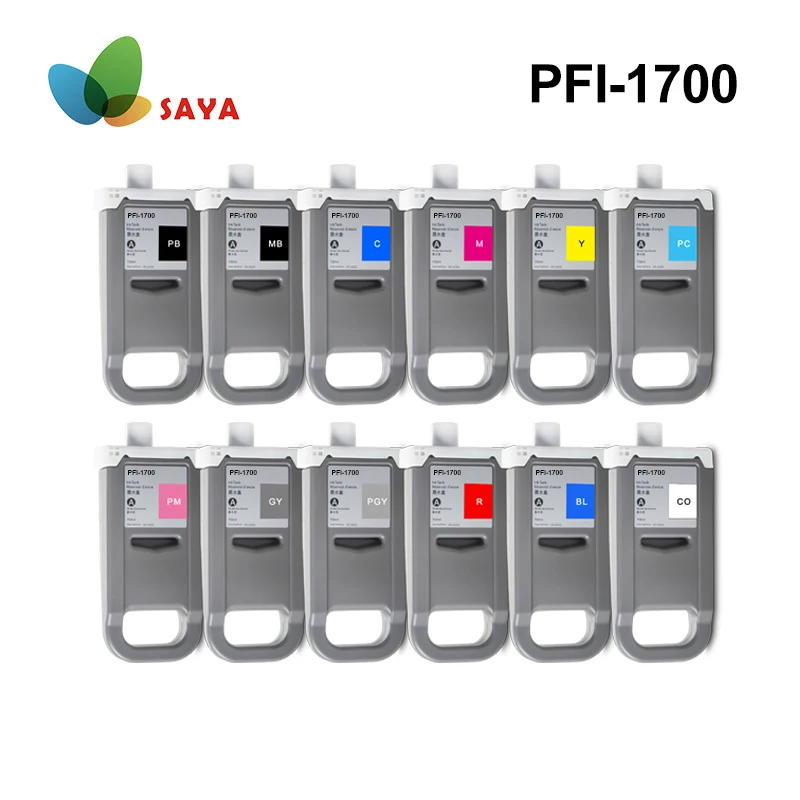 

PFI-1700 PFI1700 Ink Cartridge 700ml 100% Compatible for Canon Pro 2000 4000 4000s 6000 6000s 2100 4100 6100 with Pigment Ink