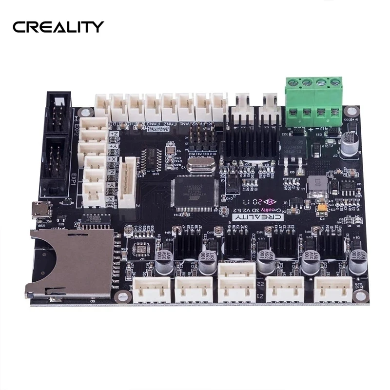 Original CREALITY CR-10 V2 V3 Mute Motherboard V2.5.2 8 bit TMC2208 ATM2560 Controller Board For CR-10 V2 3D Printer Parts
Original CREALITY CR-10 V2 V3 Mute Motherboard V2.5.2 8 bit TMC2208 ATM2560 Controller Board For CR-10 V2 3D Printer Parts