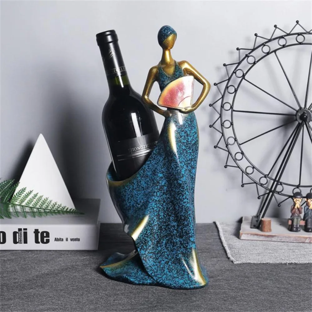 

Полимерная креативная красивая фигурка в скандинавском стиле, домашний декор для бара, Подарочный орнамент, стойка для хранения, держатель для винных бутылок, стойка для вина