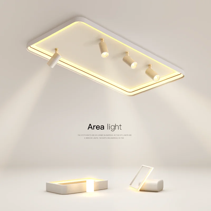 

Nordic LED Ceiling Lamp with Spotlights for Bedroom Living Room Study Modern Style Dining Room Ceiling Lights Home Decor Fixture