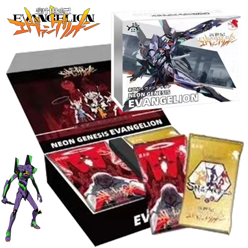 

EVA Neon Genesis Evangelion Card Box Ayanami Rei Ikari Shinji First Generation Machine Mecha Collection Card Kids Xmas Gifts Toy
