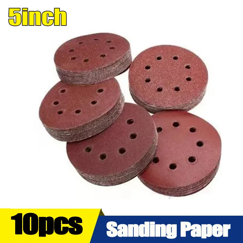 10pcs 5Inch 8 Hole Hook Loop Sandpaper Sanding Discs 40Grit-3000Grit Sanding Paper Sanding Disc Abrasive Polishing Tools
10pcs 5Inch 8 Hole Hook Loop Sandpaper Sanding Discs 40Grit-3000Grit Sanding Paper Sanding Disc Abrasive Polishing Tools