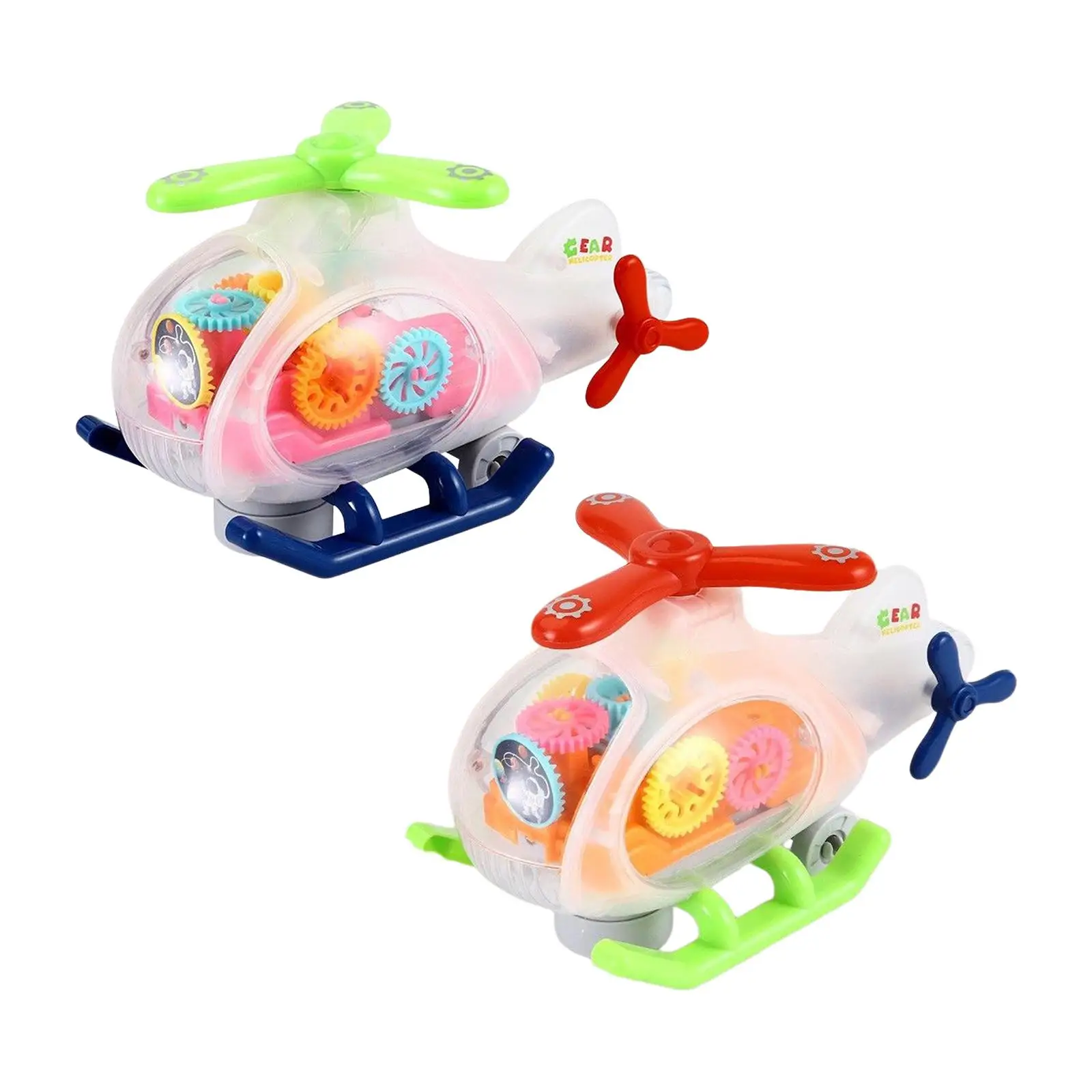 Light up Transparent Helicopter Toy Gear Helicopter Toy with Colorful Moving Gears Educational Toy Electric Toy Helicopter
Light up Transparent Helicopter Toy Gear Helicopter Toy with Colorful Moving Gears Educational Toy Electric Toy Helicopter