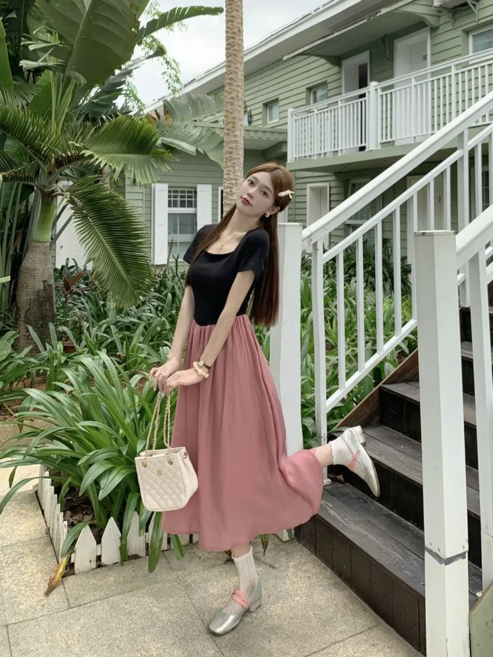 Женское платье с коротким рукавом, Черное длинное платье составного кроя с квадратным вырезом и завышенной талией, платье большого размера во французском стиле на лето
Женское платье с коротким рукавом, Черное длинное платье составного кроя с квадратным вырезом и завышенной талией, платье большого размера во французском стиле на лето