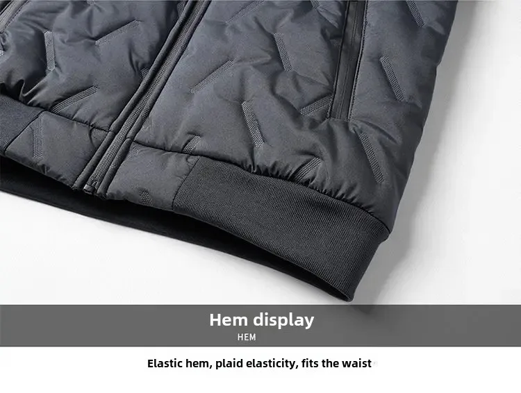 سترة شتوية للرجال مبطنة بالصوف مقاومة للرياح مقاس كبير فضفاضة وياقة واقفة مبطنة بالقطن معطف خارجي دافئ سترة شتوية للرجال مبطنة بالصوف مقاومة للرياح مقاس كبير فضفاضة وياقة واقفة مبطنة بالقطن معطف خارجي دافئ