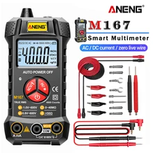 ANENG M167 Digital Mini Multimeter AC/DC Electrical Instruments Tester Auto Multimetro True Rms Transistor NCV multi meter ANENG M167 Digital Mini Multimeter AC/DC Electrical Instruments Tester Auto Multimetro True Rms Transistor NCV multi meter