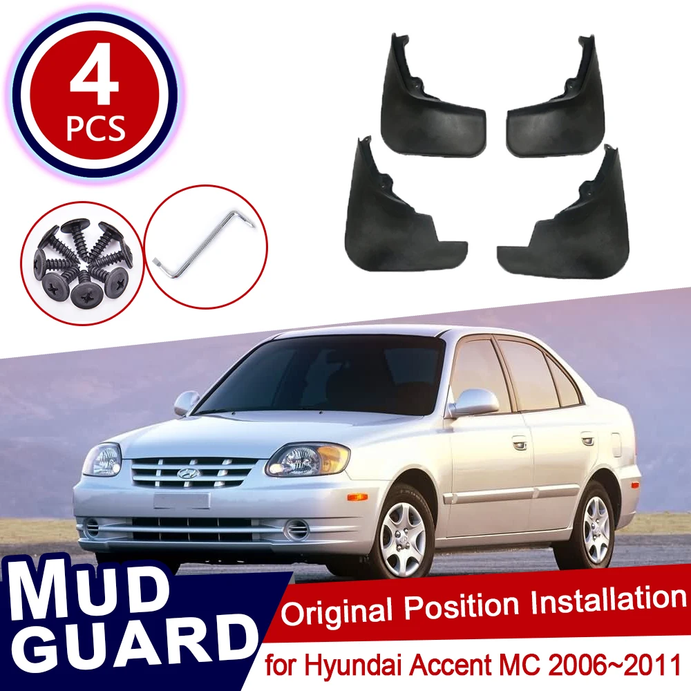 Mudguard for Hyundai Accent Verna MC 2006~2011 2008 Car Accessories Front Rear Wheel Splash Guards Fender Mudflap Dodge Attitude
Mudguard for Hyundai Accent Verna MC 2006~2011 2008 Car Accessories Front Rear Wheel Splash Guards Fender Mudflap Dodge Attitude