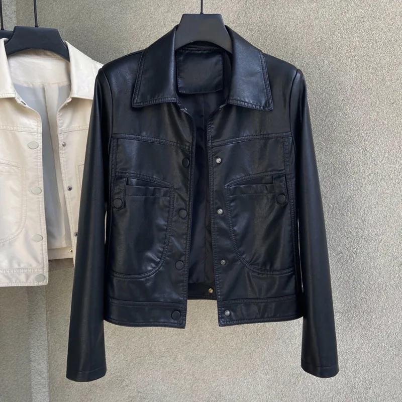 Autumn New PU Leather Jacket 2023 Women's Spring Vintage Brown Motorcycle Coat Female Korean Loose Streetwear Outwear Chaqueta
Autumn New PU Leather Jacket 2023 Women's Spring Vintage Brown Motorcycle Coat Female Korean Loose Streetwear Outwear Chaqueta