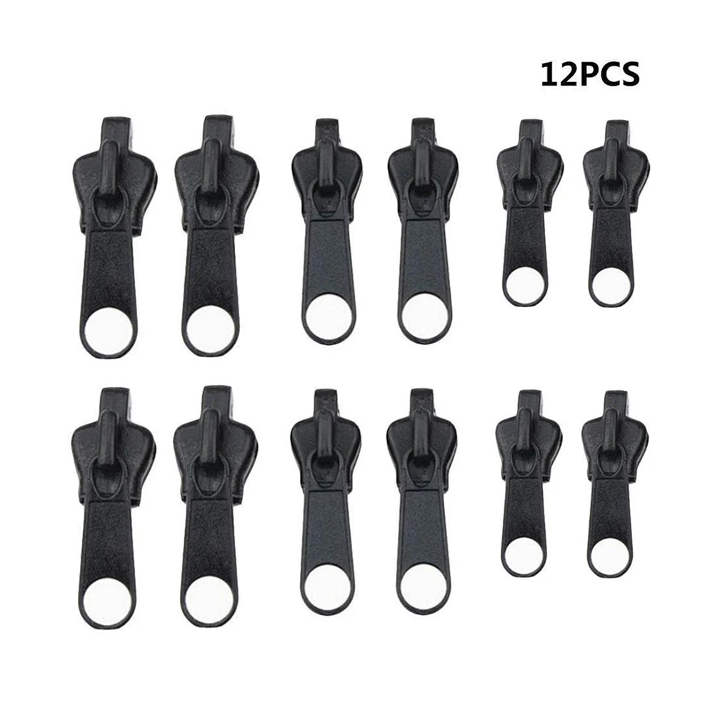 12pcs 3 Sizes Universal Instant Fix Zip-per Repair Kit Replacement Zip Slider ABS+Metal For Tents Clothing Shoes Zip-pers Sewing
12pcs 3 Sizes Universal Instant Fix Zip-per Repair Kit Replacement Zip Slider ABS+Metal For Tents Clothing Shoes Zip-pers Sewing