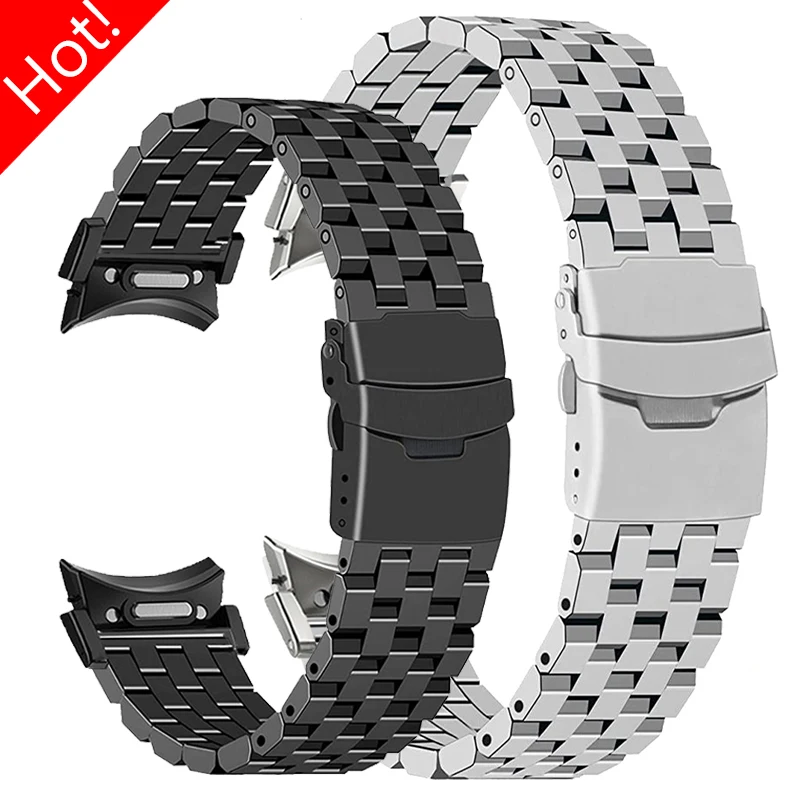 No Gaps Stainless Steel Strap for Samsung Galaxy Watch 6 4 Classic 43 47mm 42 46mm 6/5/4 40 44mm Quick Fit Band Watch 5 Pro 45mm
No Gaps Stainless Steel Strap for Samsung Galaxy Watch 6 4 Classic 43 47mm 42 46mm 6/5/4 40 44mm Quick Fit Band Watch 5 Pro 45mm