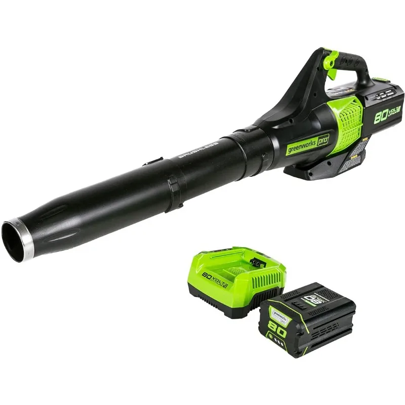 

80V (145 MPH / 580 CFM / 75+ Compatible Tools) Cordless Brushless Axial Leaf Blower, 2.5Ah Battery and Charger Included