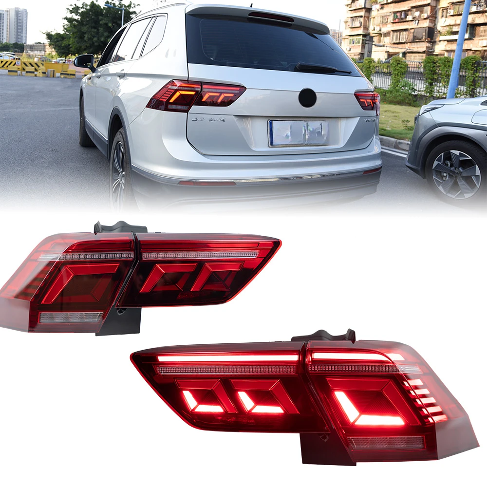 

Tail Light For VW Tiguan L 2017-2022 автомобильные товары Rear Lamp LED Lights Car Accessories Tiguan L Taillights