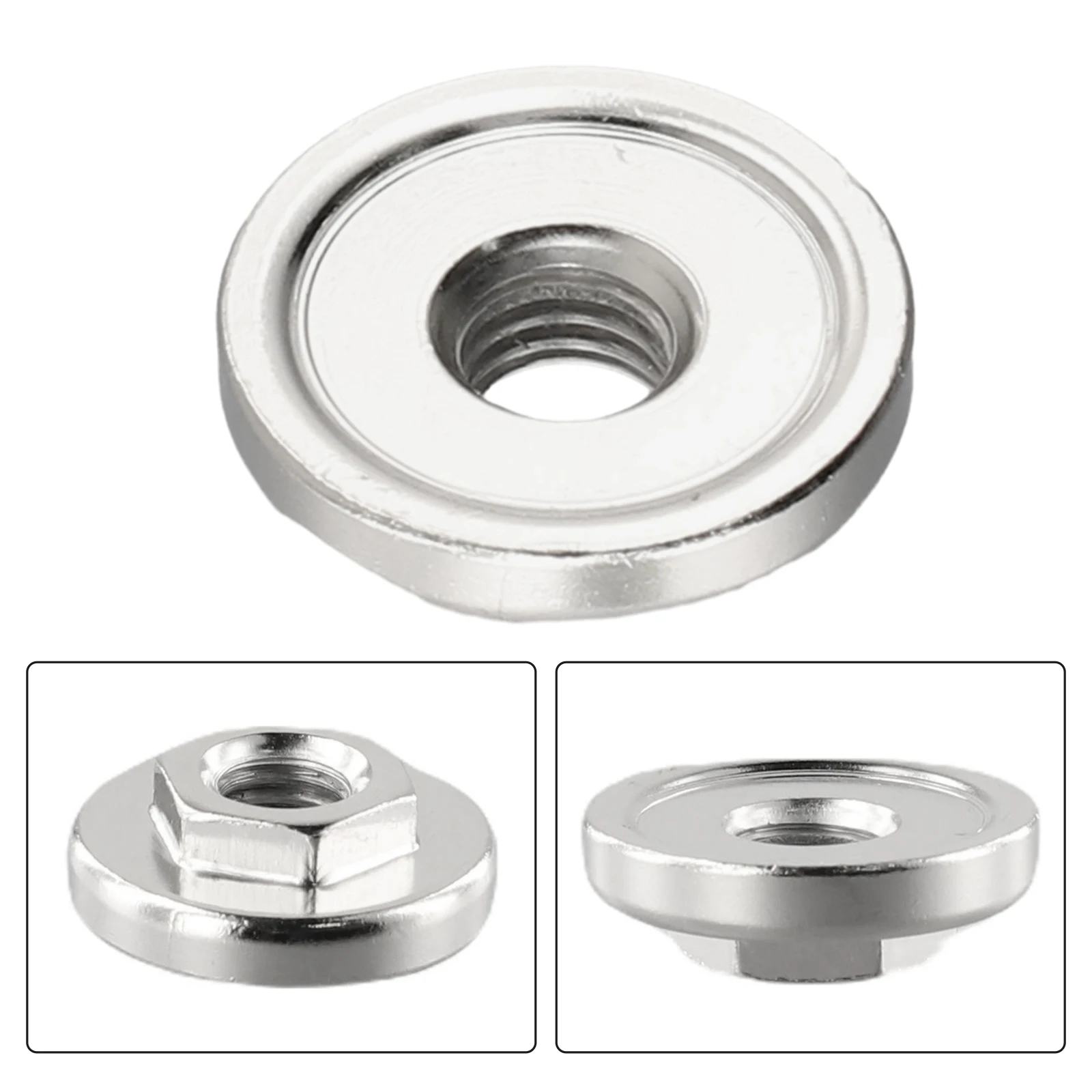 

Durable Angle Grinder Nut Replace 1pc Accessory Anti-rust For 100 Type Angle Grinder Hot Locking Plate Non-slip