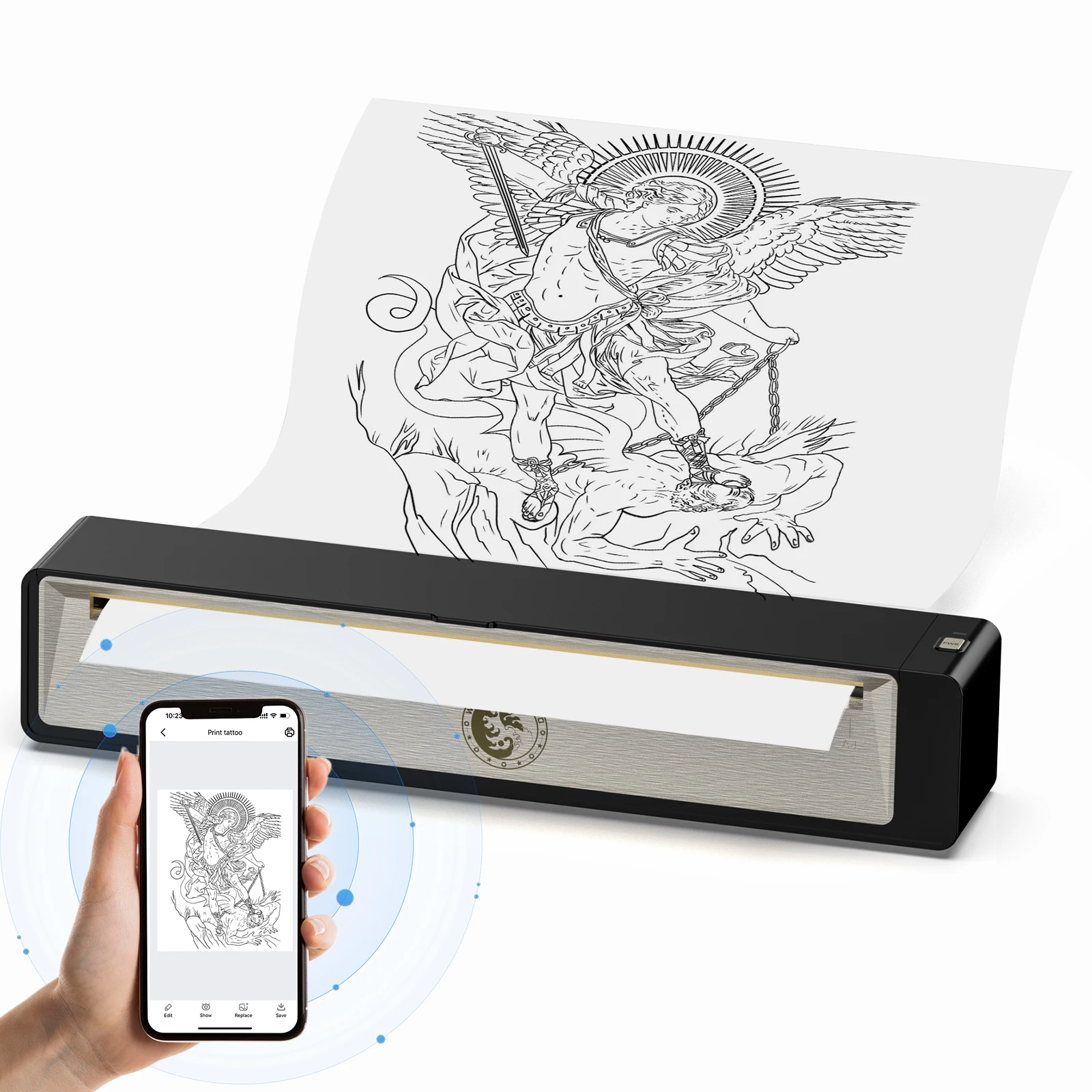 WORMHOLE Wireless Tattoo Transfer Stencil Printer, Thermal Copier Machine,Tattoo Printer Kit for Tattoo Artists
WORMHOLE Wireless Tattoo Transfer Stencil Printer, Thermal Copier Machine,Tattoo Printer Kit for Tattoo Artists