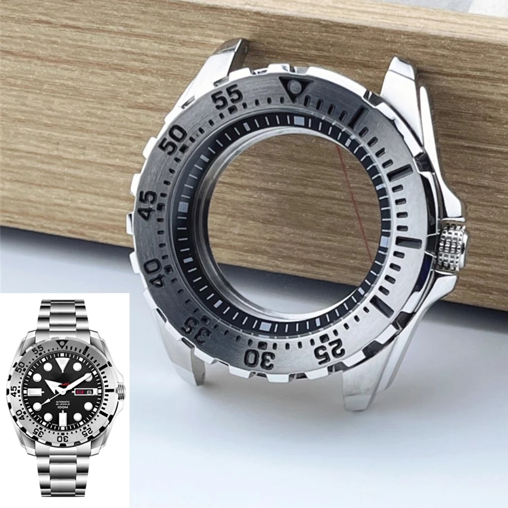 44mm Watch Case Mechanical Steel Case Red Tooth Watch Accessories Fit Seiko SRP NH35 NH36 Movement Watch Modification Parts
44mm Watch Case Mechanical Steel Case Red Tooth Watch Accessories Fit Seiko SRP NH35 NH36 Movement Watch Modification Parts