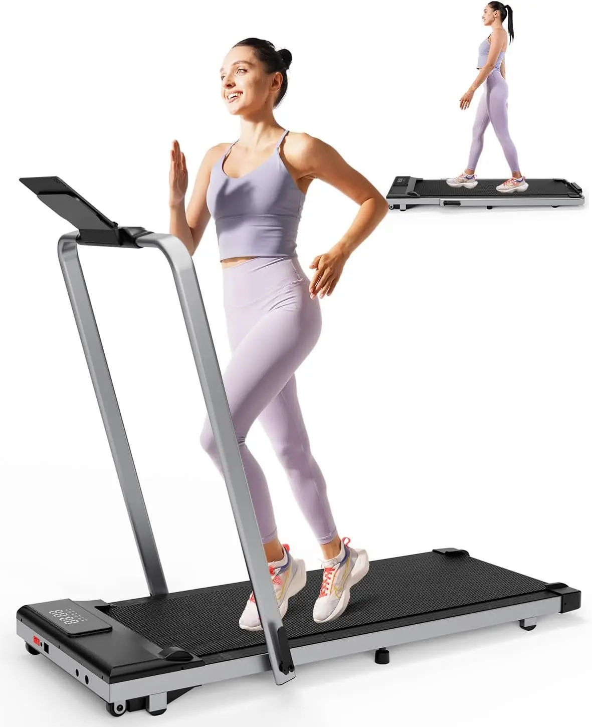 

3 in 1 Walking Pad Treadmill- 3.0HP Folding Treadmills for Home Easy to Store, 300LBs Capacity Under Desk Treadmill Free Install