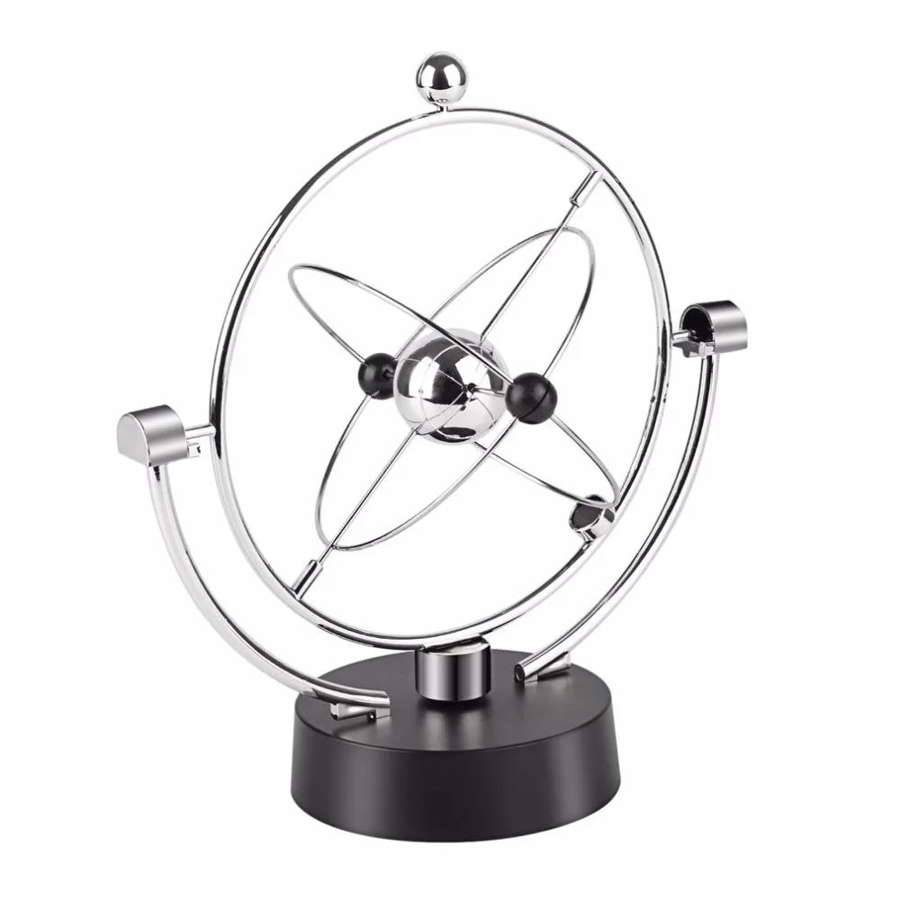 

Rotation Perpetual Motion Swing Celestial Globe Newton Pendulum Model Kinetic Orbital Revolving Gadget Home Decor Craft Ornament