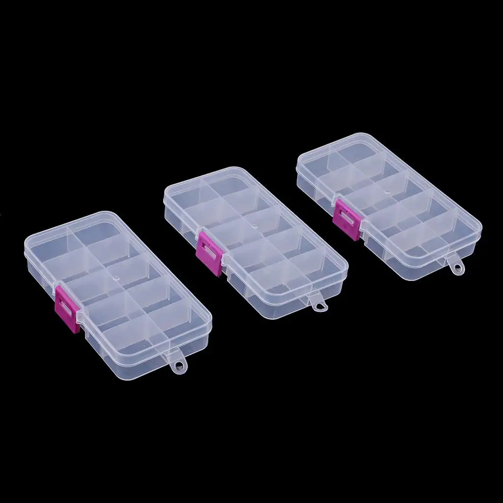 3 Pieces Rectangle Storage Boxes for Buttons Storage 10 Grids Rhinestone Container Tools Box
3 Pieces Rectangle Storage Boxes for Buttons Storage 10 Grids Rhinestone Container Tools Box