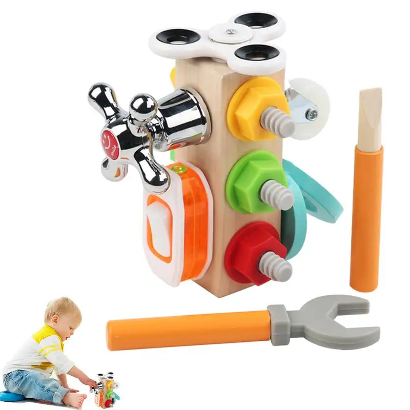 

Занятый куб блоки Монтессори разблокированная игрушка обучающая сенсорная доска для малышей интеллектуальные Обучающие игрушки