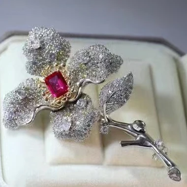 Flower Brooch For Women Fine Jewelry Female Gift Different Colors 925 Sterling Silver With Cubin Zircon Cute Romantic Free Ship
Flower Brooch For Women Fine Jewelry Female Gift Different Colors 925 Sterling Silver With Cubin Zircon Cute Romantic Free Ship