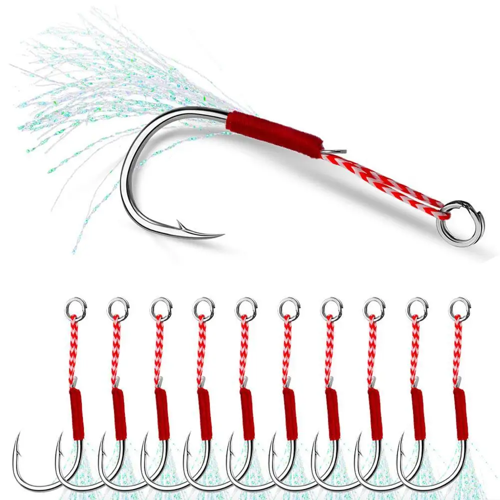 20Pcs Fishing Hooks With Braided Line 11#-20# High-strength High Carbon Steel Fishhooks For Seawater Freshwater
20Pcs Fishing Hooks With Braided Line 11#-20# High-strength High Carbon Steel Fishhooks For Seawater Freshwater